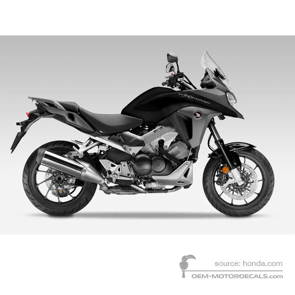 Pegatinas para Honda VFR800X CROSSRUNNER 2015 - Negro • Honda Pegatinas OEM