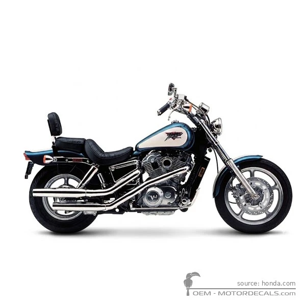 Decals for Honda VT1100 SHADOW 1992 • Honda OEM Decals