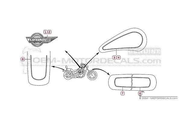 Honda VT1100 SHADOW 1993