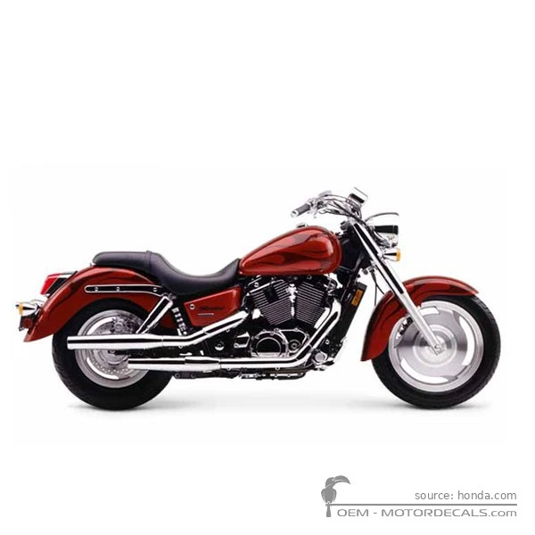 Pegatinas para Honda VT1100 SHADOW Sabre 2002 • Honda Pegatinas OEM