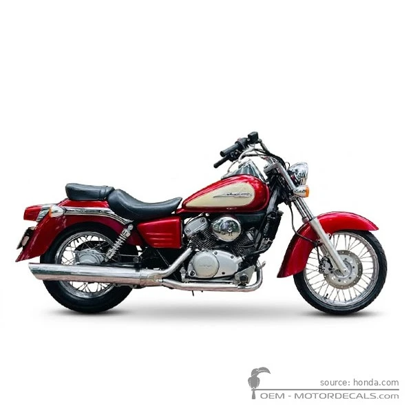 Decals for Honda VT125C SHADOW 2001 • Honda OEM Decals