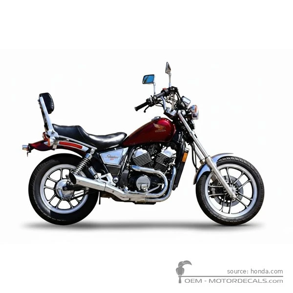 Decals for Honda VT500 C Shadow 1983 • Honda OEM Decals
