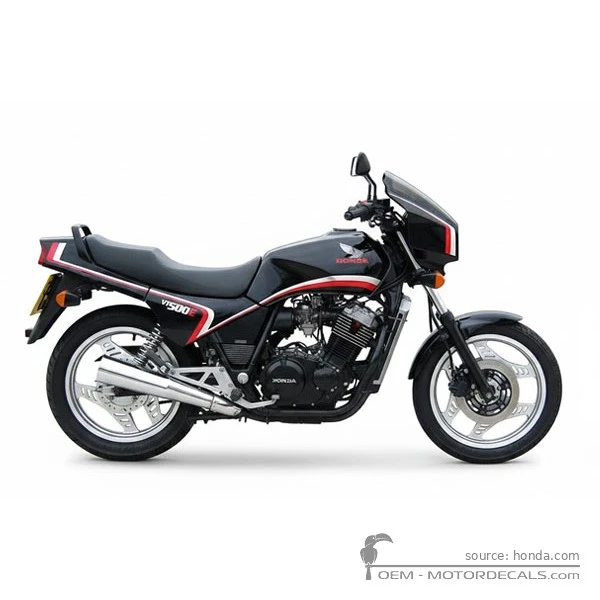Autocollants pour Honda VT500 E Euro  1983 • Honda Autocollants OEM