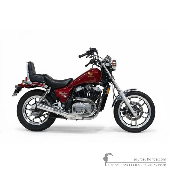 Autocollants pour Honda VT500 C Shadow 1985 • Honda Autocollants OEM