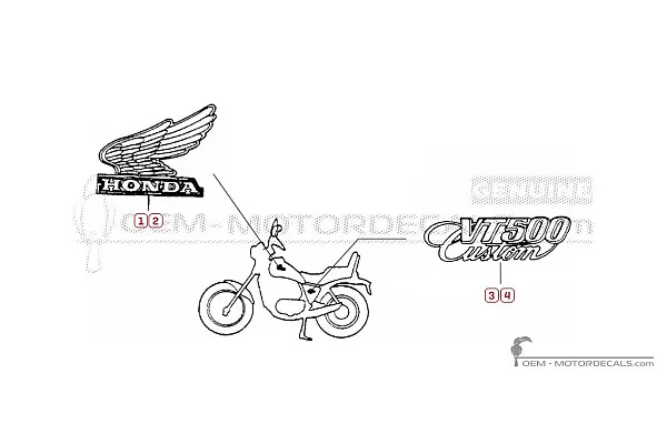 Honda VT500 Custom 1986