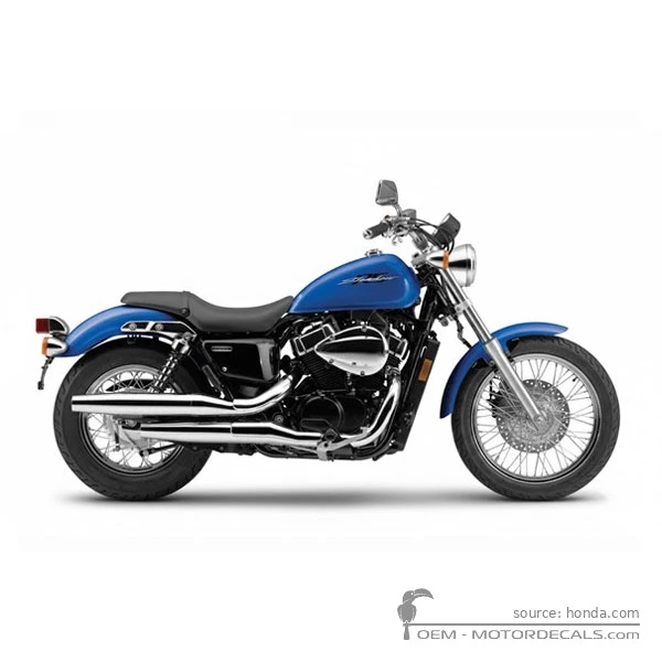Decals for Honda VT750C SHADOW RS 2012 • Honda OEM Decals