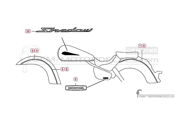 Honda VT750C SHADOW Aero 2012