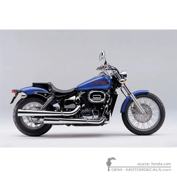Aufkleber für Honda VT750DC Black Widow 2001 • Honda OEM-Aufkleber