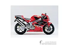 Decals for Honda VTR1000 SP1 2000 - Red • Honda OEM Decals