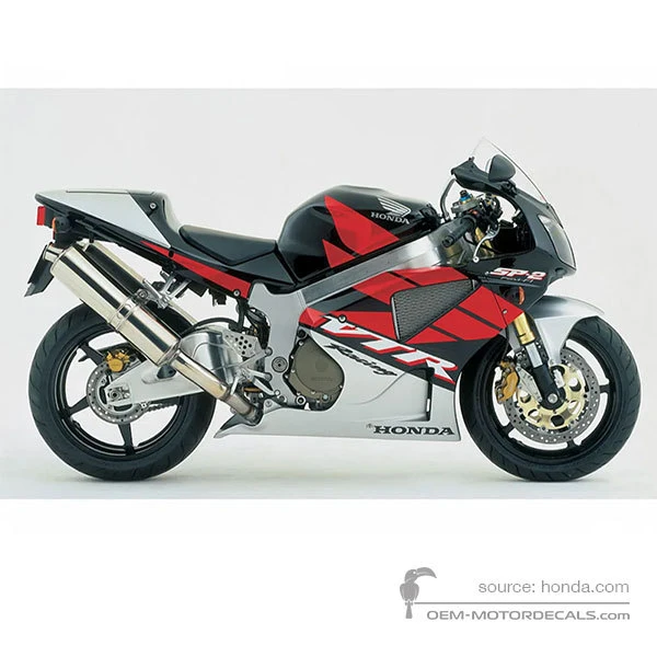 Naklejki do Honda VTR1000 SP2 2005 - Czarny • Honda Naklejki OEM