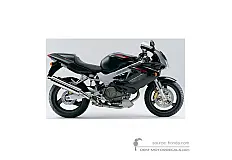 Autocollants pour Honda VTR1000F FIRESTORM 1998 - Noir • Honda Autocollants OEM