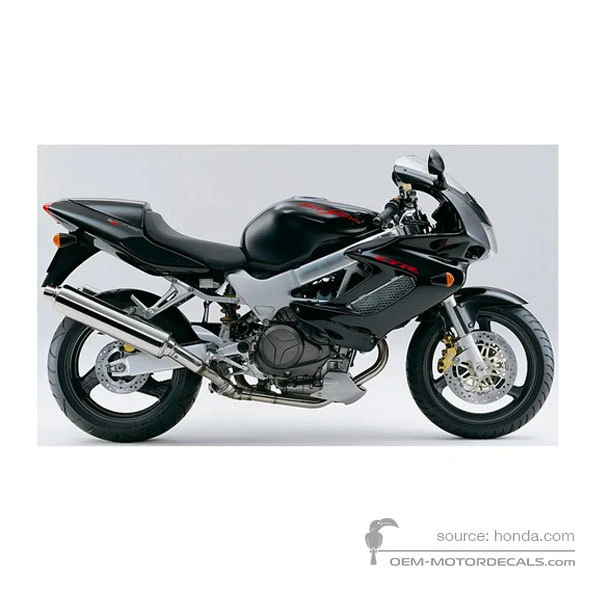 Aufkleber für Honda VTR1000F FIRESTORM 1998 - Schwarz • Honda OEM-Aufkleber