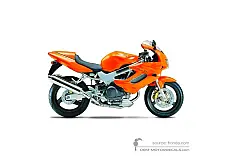 Decals for Honda VTR1000F FIRESTORM 1999 - Orange • Honda OEM Decals