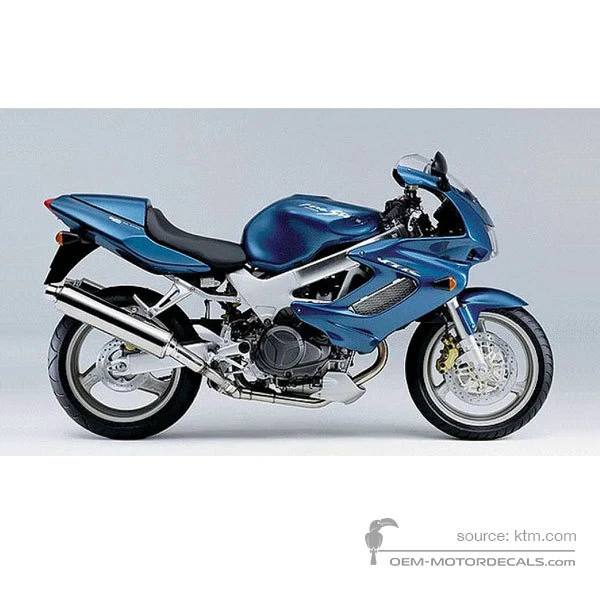 Naklejki do Honda VTR1000F FIRESTORM 2000 - Niebieski • Honda Naklejki OEM