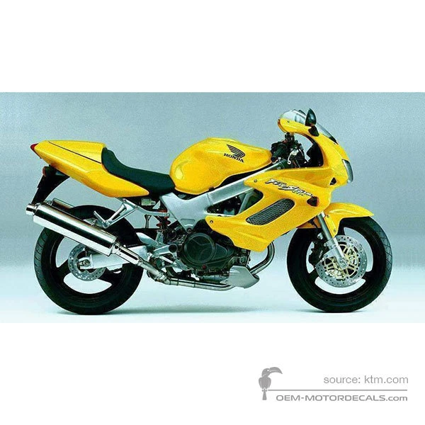 Pegatinas para Honda VTR1000F FIRESTORM 2001 - Amarillo • Honda Pegatinas OEM