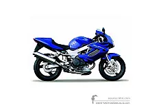 Autocollants pour Honda VTR1000F FIRESTORM 2002 - Bleu • Honda Autocollants OEM