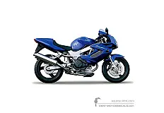 Decals for Honda VTR1000F FIRESTORM 2003 - Blue • Honda OEM Decals