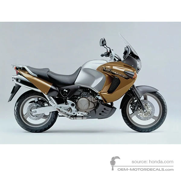 Pegatinas para Honda XL1000V VARADERO 1999 - Oro • Honda Pegatinas OEM