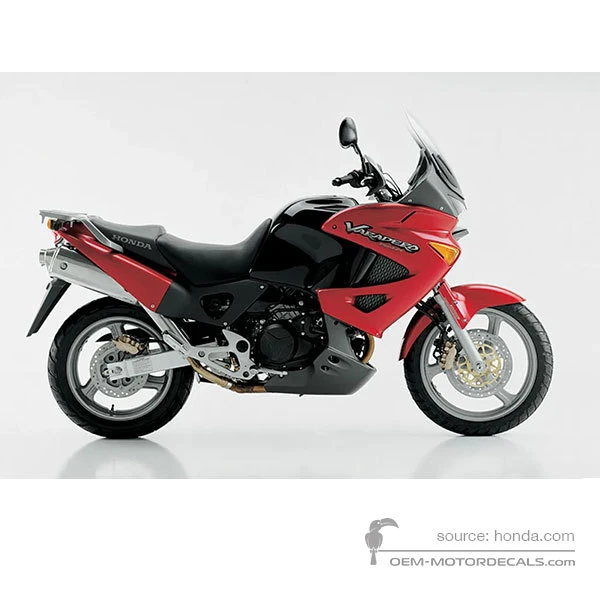 Adesivi per HONDA XL1000V VARADERO 2003 - Rosso • Honda Adesivi OEM