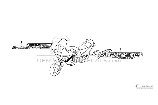 Honda XL1000V VARADERO 2004 - Argent