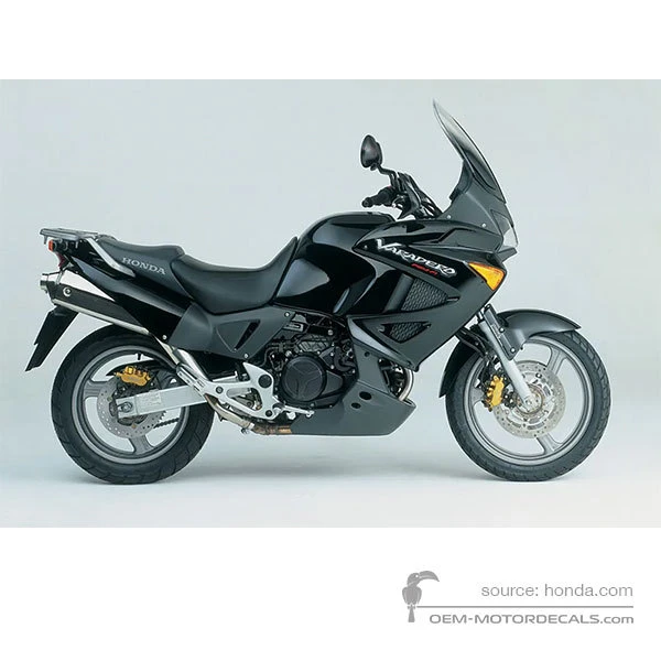 Adesivi per Honda XL1000V VARADERO 2004 - Nero • Honda Adesivi OEM