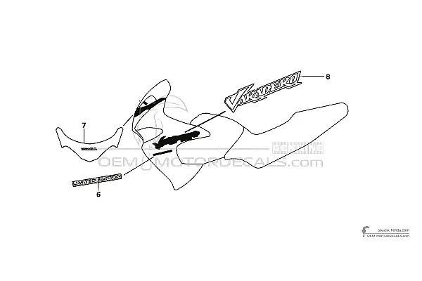 Honda XL125V VARADERO 2005 - Noir