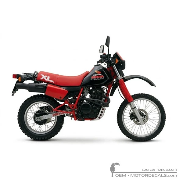 Naklejki do Honda XL600R 1985 • Honda Naklejki OEM