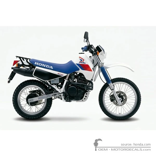 Decals for Honda XL600R 1986 • Honda OEM Decals