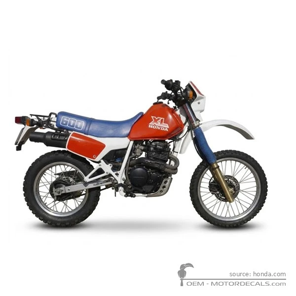 Decals for Honda XL600R 1987 • Honda OEM Decals