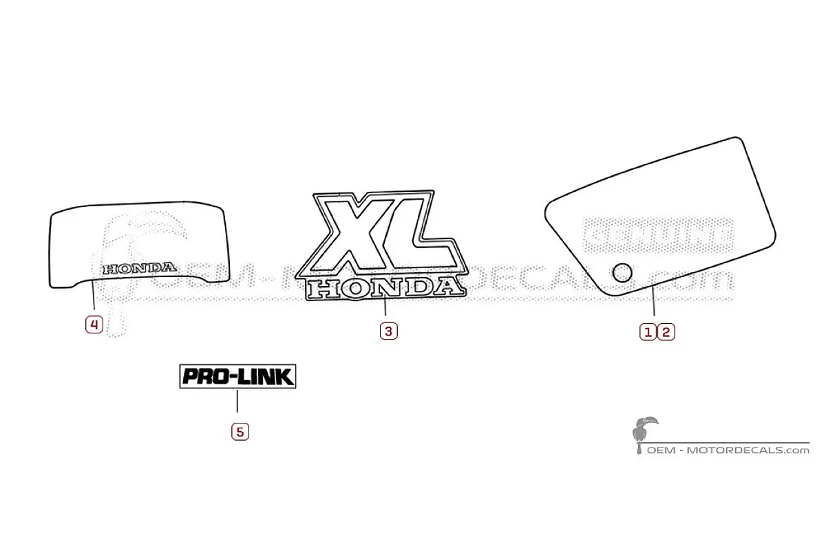 Adesivi per Honda XL600R 1987 • Honda Adesivi OEM