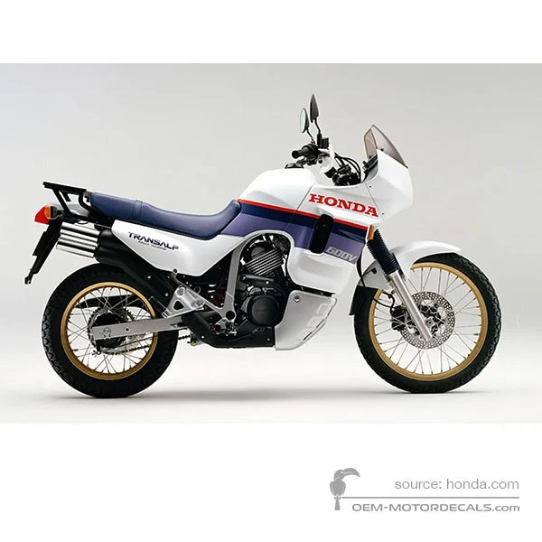 Stickers voor Honda XL600V TRANSALP 1988 - Wit • Honda OEM Stickers