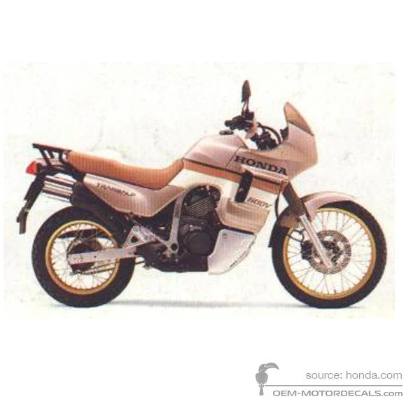 Stickers voor Honda XL600V TRANSALP 1988 - Beige • Honda OEM Stickers