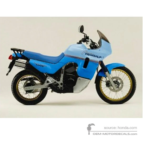 Pegatinas para Honda XL600V TRANSALP 1990 - Azul • Honda Pegatinas OEM