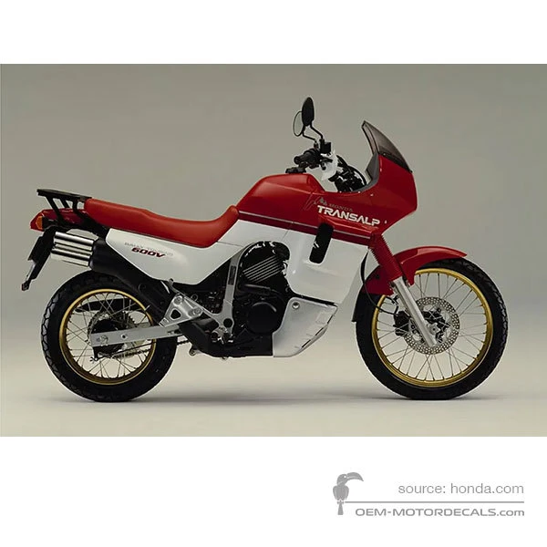 Aufkleber für Honda XL600V TRANSALP 1990 - Rot • Honda OEM-Aufkleber