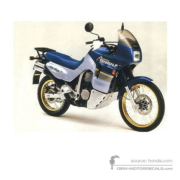 Decals for Honda XL600V TRANSALP 1991 - Blue • Honda OEM Decals