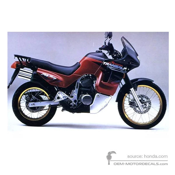 Stickers voor Honda XL600V TRANSALP 1994 - Zwart • Honda OEM Stickers