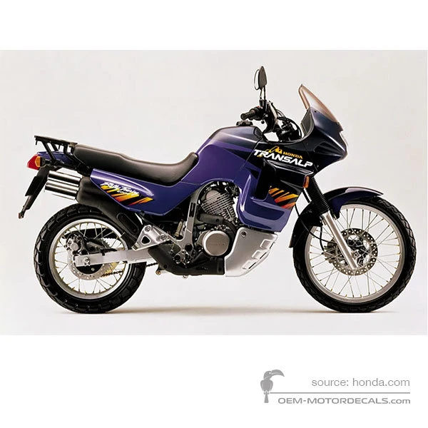 Decals for Honda XL600V TRANSALP 1996 - Blue • Honda OEM Decals