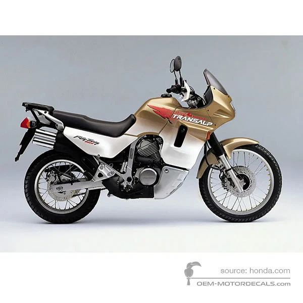 Naklejki do Honda XL600V TRANSALP 1997 - Kremowy • Honda Naklejki OEM