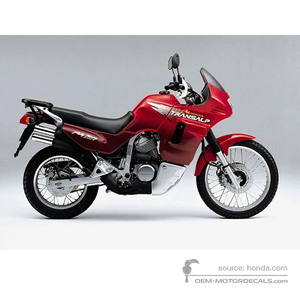 Stickers voor Honda XL600V TRANSALP 1997 - Rood • Honda OEM Stickers