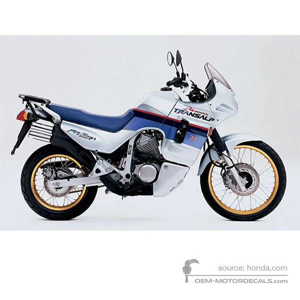 Adesivi per Honda XL600V TRANSALP 50th Anniversary 1999 - Blu • Honda Adesivi OEM