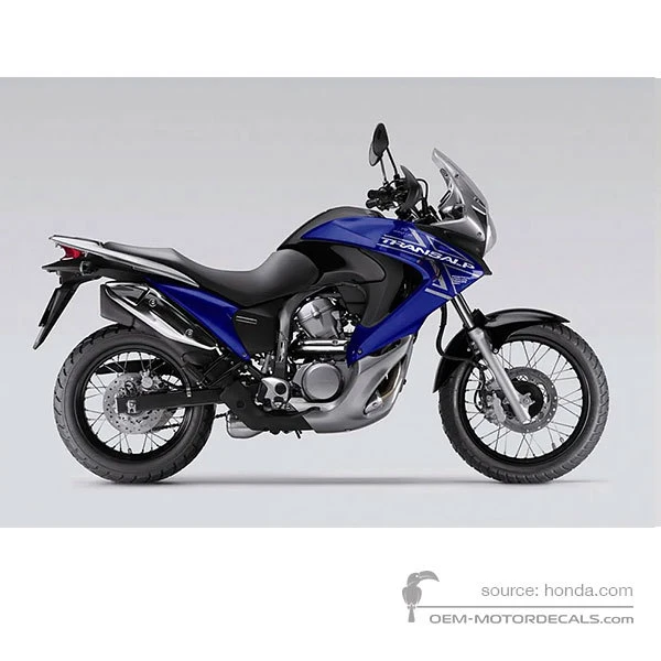Stickers voor Honda XL700V TRANSALP 2008 - Blauw • Honda OEM Stickers