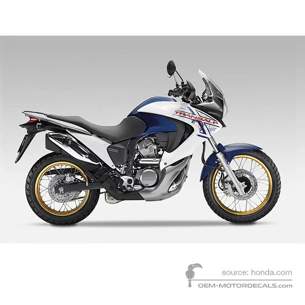 Adesivi per Honda XL700V TRANSALP 2010 - Bianco • Honda Adesivi OEM