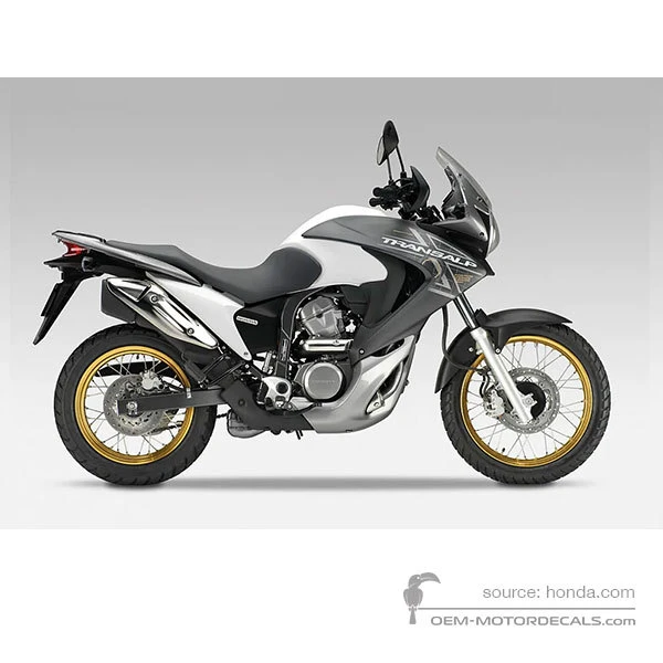 Decals for Honda XL700V TRANSALP 2011 - Gray • Honda OEM Decals