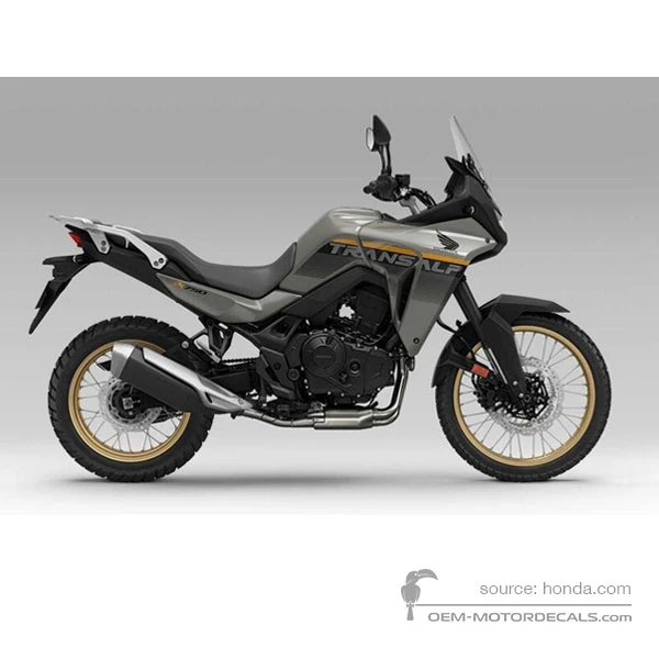 Decals for Honda XL750 TRANSALP 2025 - Gray • Honda OEM Decals