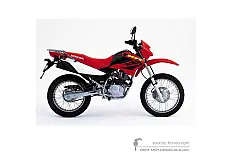 Adesivi per Honda XR125L 2006 - Rosso • Honda Adesivi OEM