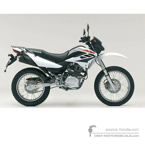 Aufkleber für Honda XR125L 2006 - Weiss • Honda OEM-Aufkleber