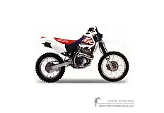 Adesivi per Honda XR400R 1996 - Bianco • Honda Adesivi OEM