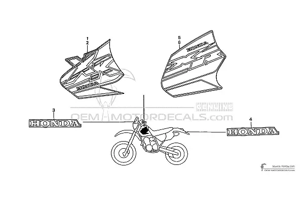 Honda XR400R 1999 - Blanco