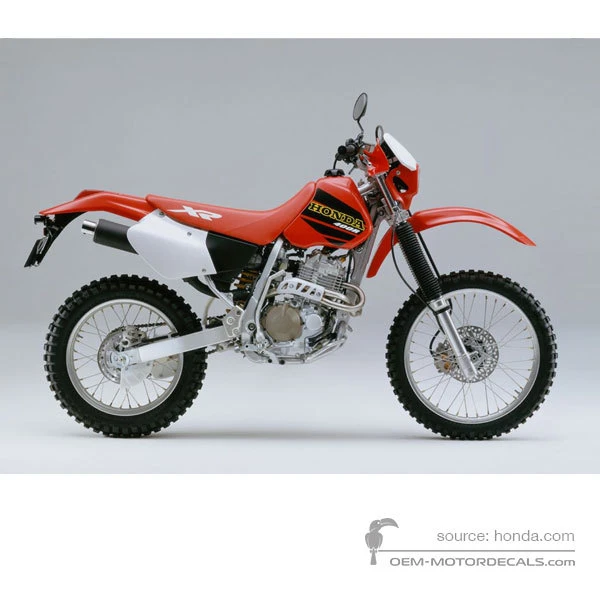 Stickers voor Honda XR400R 2001 - Rood • Honda OEM Stickers