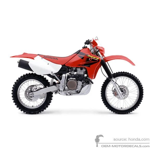 Aufkleber für Honda XR650R  2003 - Rot • Honda OEM-Aufkleber